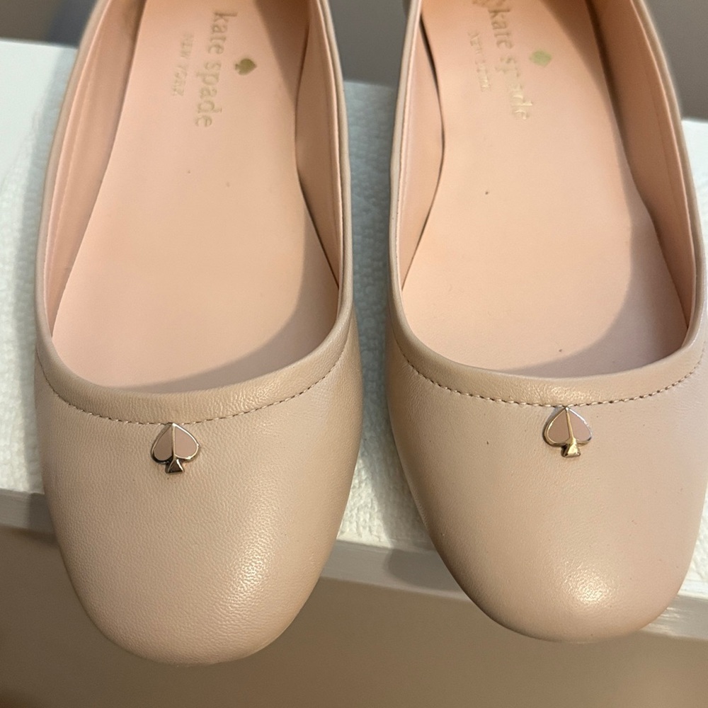 Kate Spade Blush Leather Flats
